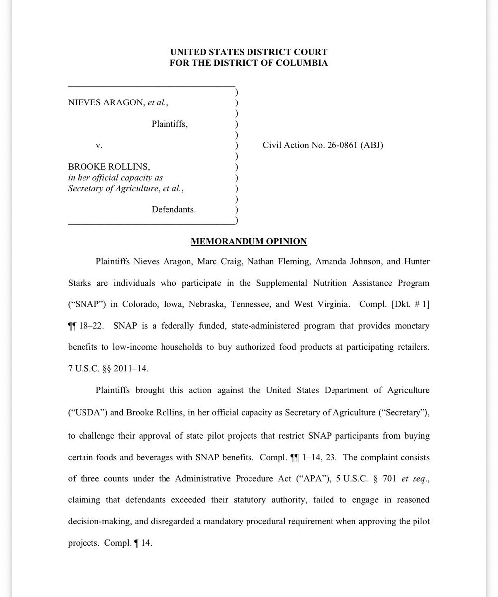 libsoftiktok's tweet photo. BREAKING: Obama-appointed U.S. District Judge Amy Berman Jackson just BLOCKED the Trump admin from restricting SNAP benefits use for soda and candy https://t.co/gDkGoxxFqw