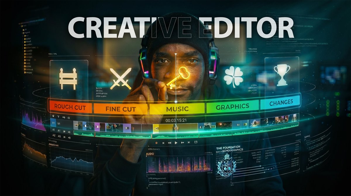 mrcharliereels's tweet photo. 🔑Workflow  of a creative editor …Rough Cut -Changes 🏆 editors lifestyle 
Design by yours truly:Ma Self  
#editor #workofart🎨  #videoeditor #freelance https://t.co/K9Ltemhehn