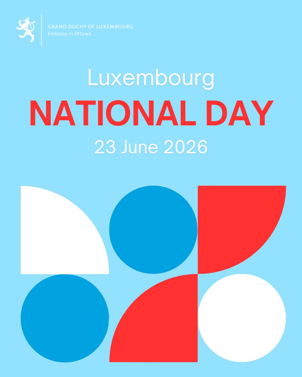 JCKugener's tweet photo. Wishing a very Happy #NationalDay to all those celebrating HRH the Grand Duke’s Official Birthday
Joyeuse #FêteNationale à toutes et à tous, an e
Schéinen #NationalFeierdag 🇱🇺
@LUinOttawa #LUinCanada https://t.co/W5U5D1RDwk