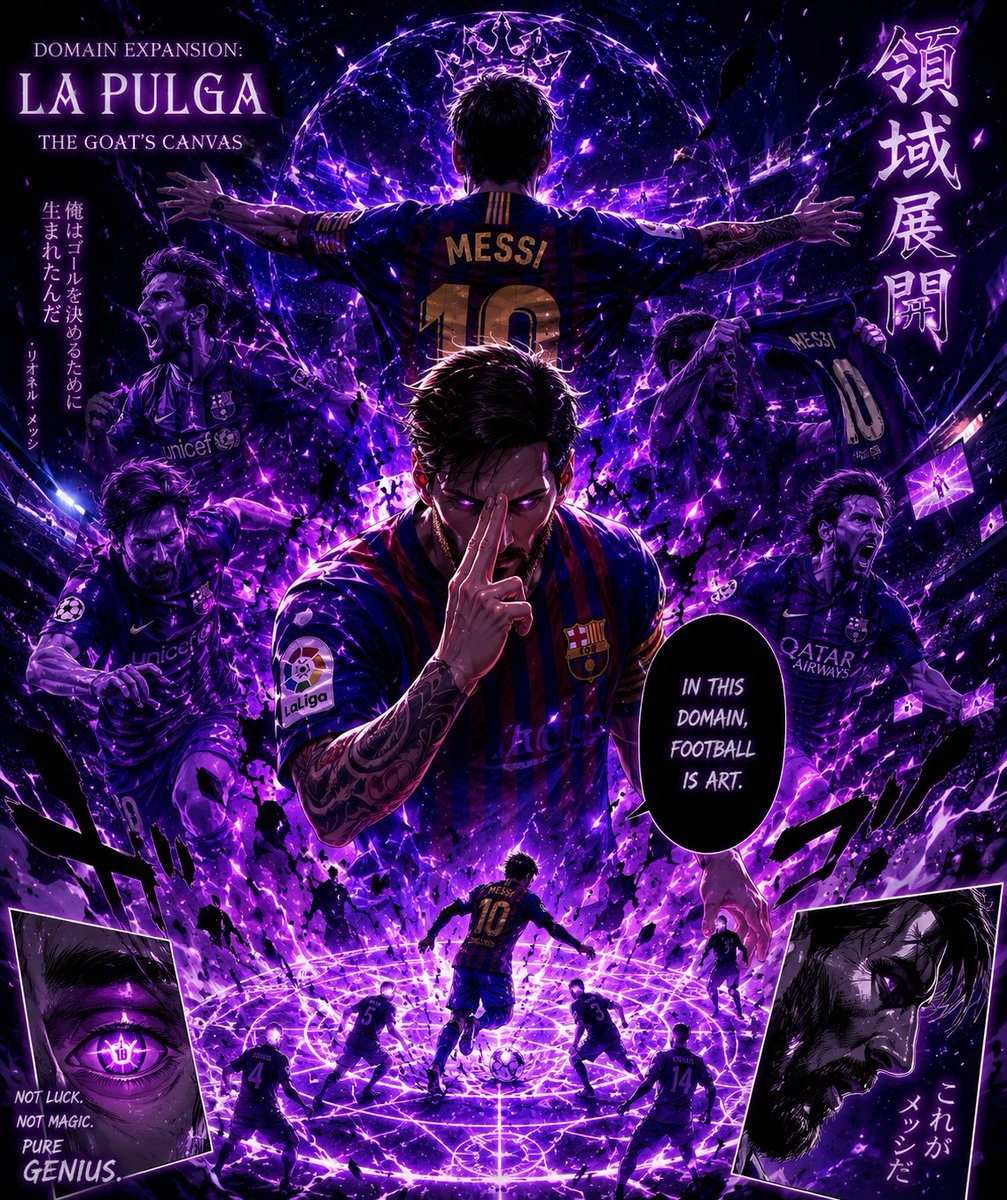 xoidace's tweet photo. Domain Expansion Messi https://t.co/ixXMdcjhUs