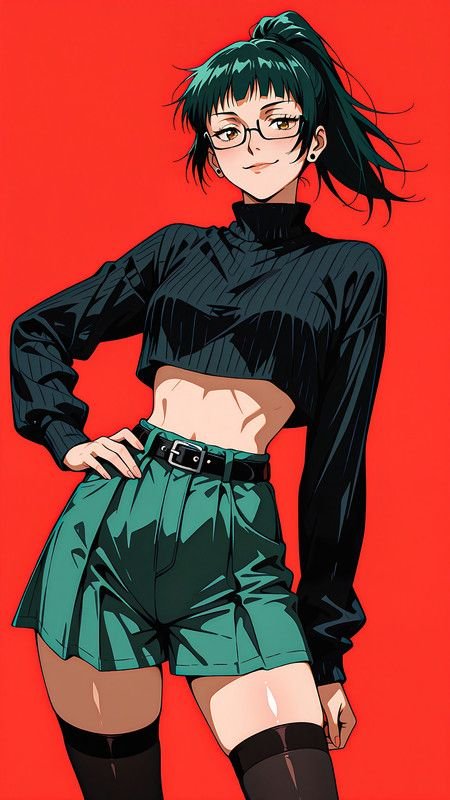 4kwallpaperecap's tweet photo. Maki Zenin https://t.co/gVFBVw0Rf8