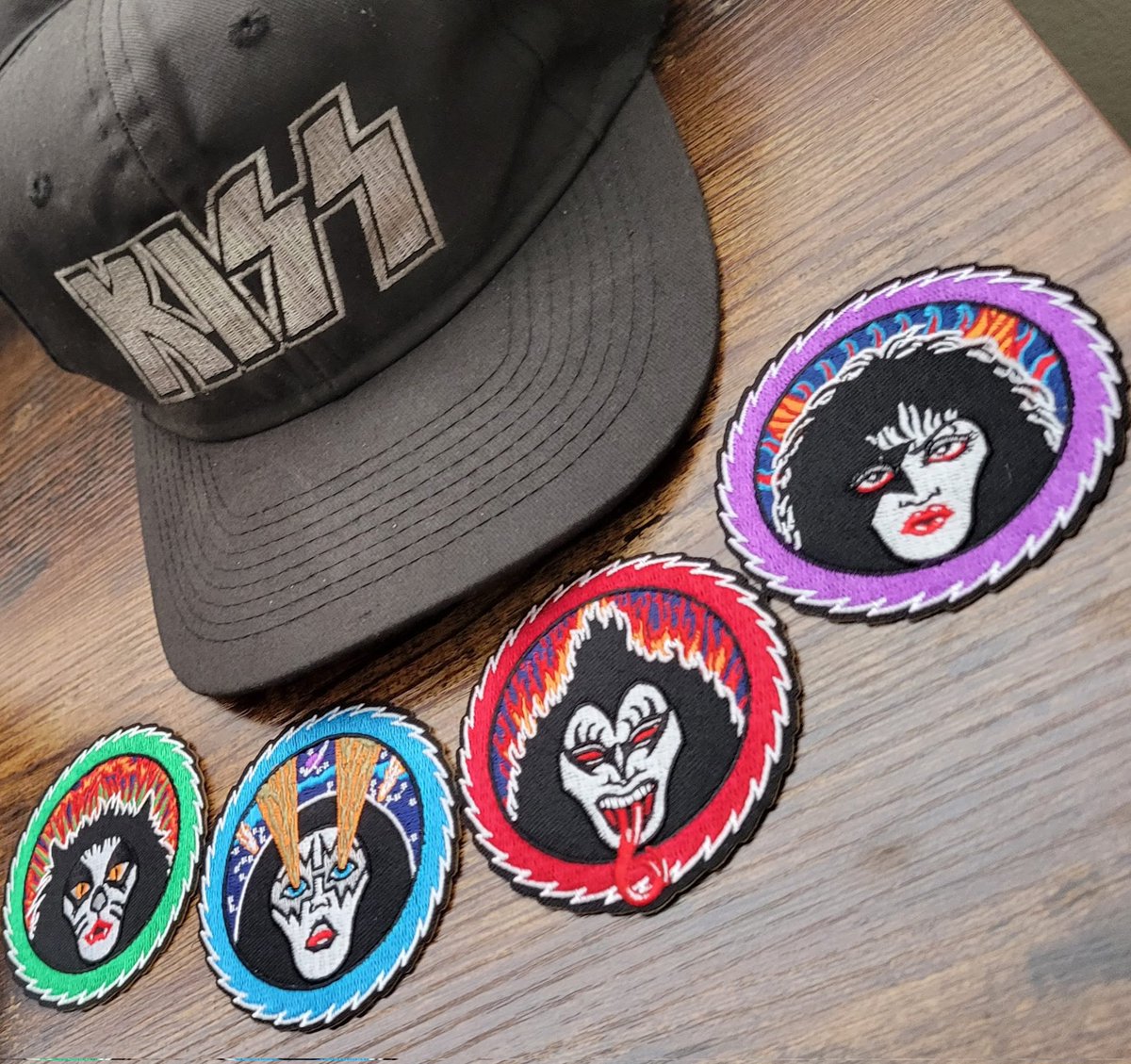 keithjamesharr3's tweet photo. #RockAndRollOver #KISSArmy
#KISS #Peter #Ace #Gene #Paul
#TheCatman #TheSpaceman
#TheDemon #TheStarchild
KISS embroidered hat and patches https://t.co/HmZQFSy5uH
