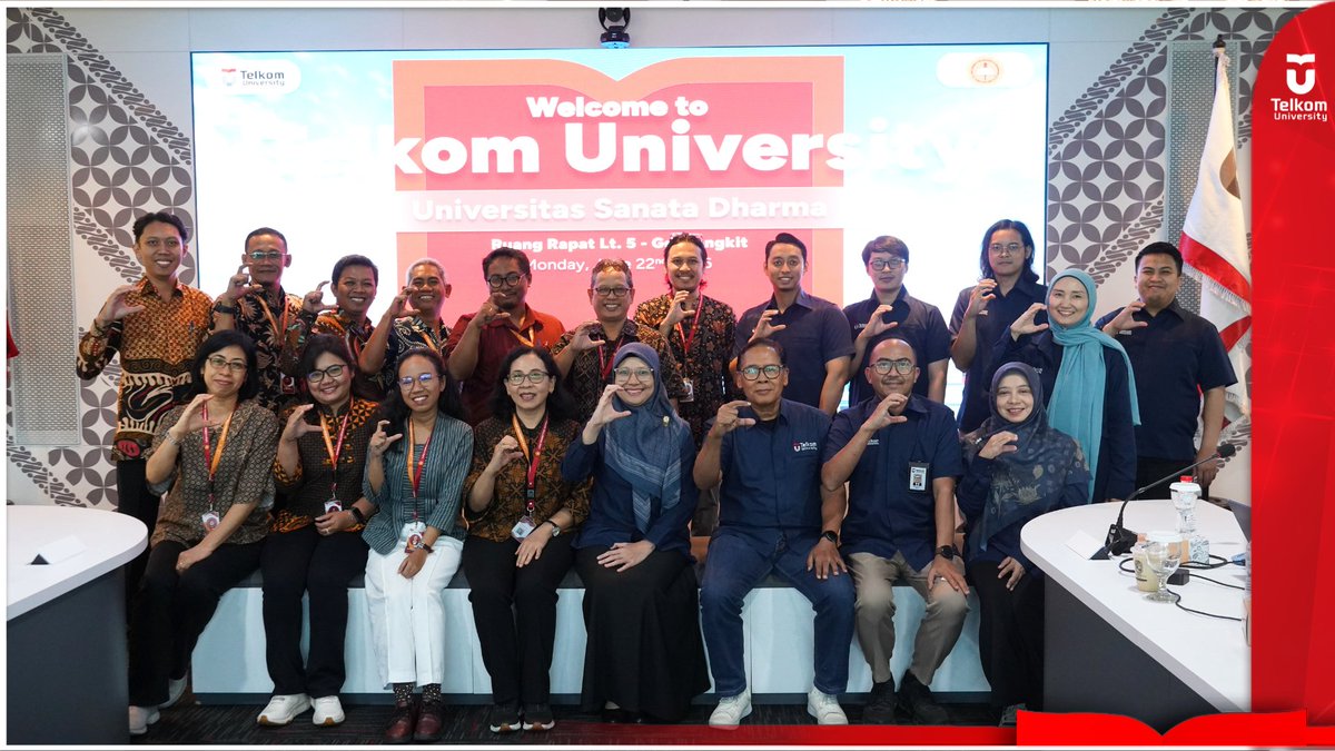 TelUniversity's tweet photo. Perkuat Kolaborasi Pendidikan, Universitas Sanata Dharma Yogyakarta Kunjungi Telkom University
Selengkapnya: https://t.co/HjflK8N0nu
#TelkomUniversity #KampusSwastaTerbaik #ContributeToTheWorld #KampusBerdampak https://t.co/CHWwWwNLlI