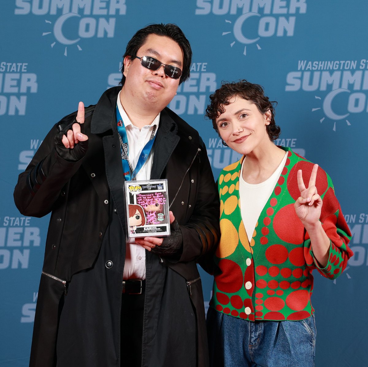 jericollage70's tweet photo. What am I doing @wasummercon you say! Well I'll tell you what I'm doing! And that's meeting @AlysonStoner! I'm so happy to meet Alyson! I even got to talk about Kingdom Hearts IV. Thank You Alyson! #WASummerCon #WASummerCon2026 #PhineasAndFerb #KingdomHearts #CampRock https://t.co/iXVZo8KsSb