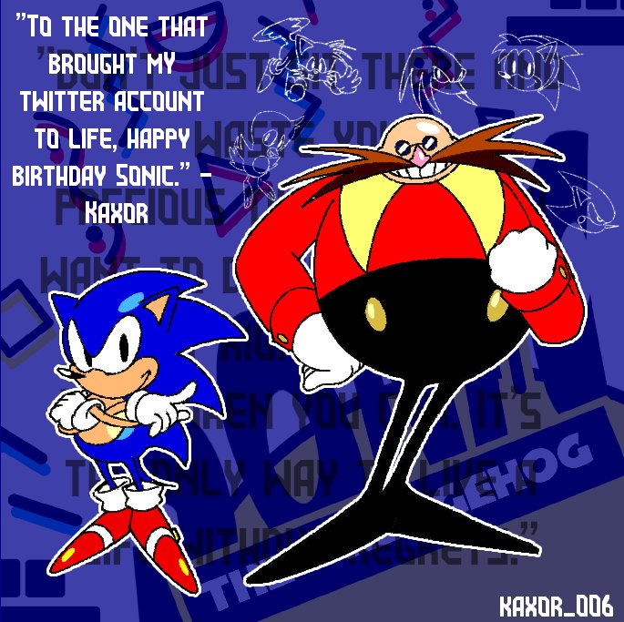 KaXor06's tweet photo. happy 35th anniversary ya blue rat!

#sonic #sonicthehedgehog #sonic35th https://t.co/O470VGVO5C
