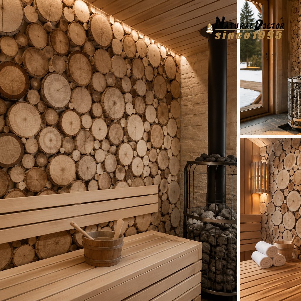 NaturalDoctor_'s tweet photo. Natural Wood Slice Feature Wall
Bring the beauty of nature into your sauna. Every wood slice showcases unique grain patterns, creating a warm Nordic atmosphere and a truly one-of-a-kind wellness space. https://t.co/ZUZG7cZz92