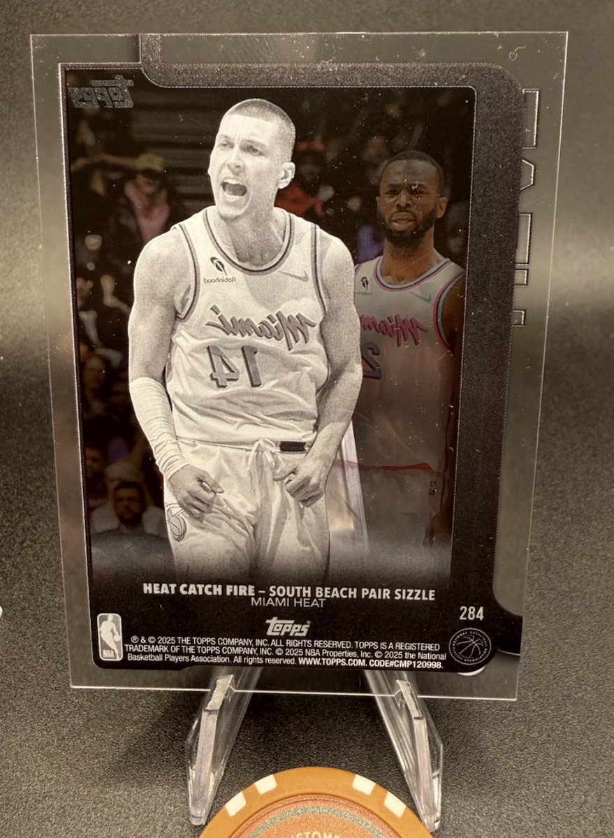 BSquaredCards's tweet photo. And I suppose for Heat fans or Bucks fans, this card is cool for either of you. Herro and Heat acetate /10

$32. Free shipping!!

https://t.co/UEzapM2CCE https://t.co/5AJRIaAvW7
