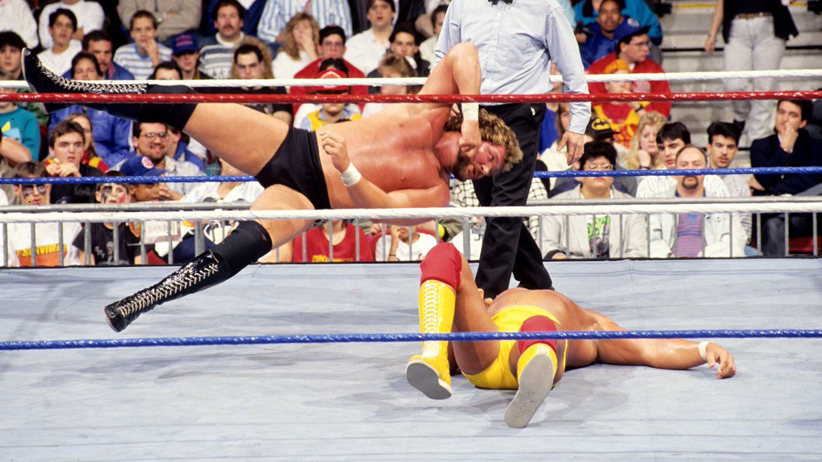 WWFWrestling1's tweet photo. ๐ธ WWF In-Ring Action! #WWF #WWE #HulkHogan #TedDiBiase https://t.co/spCK69lC6w