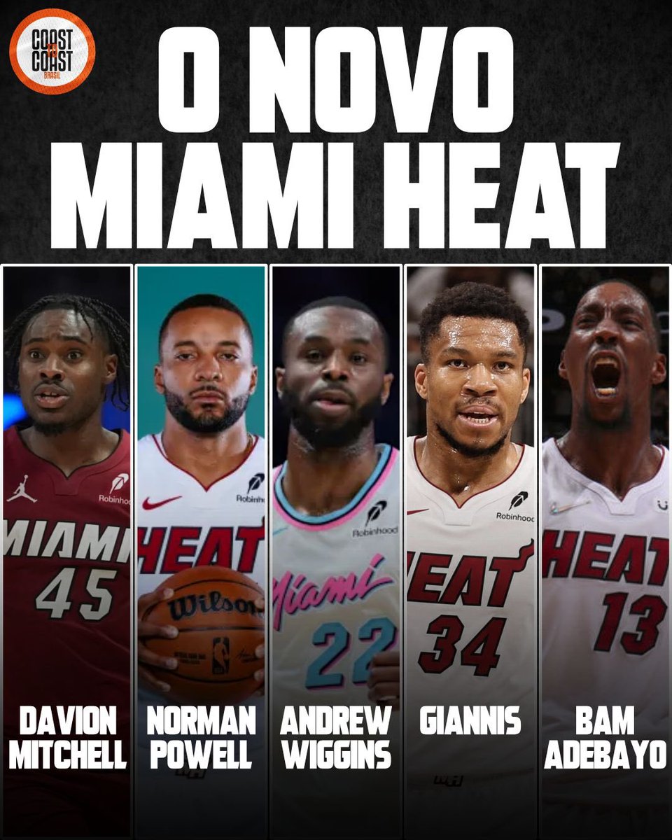 brasilcoast2's tweet photo. ⚠️ RESPONDA AGORA:

Aonde esse Miami Heat pode chegar na próxima temporada? https://t.co/kI0VeRte3j