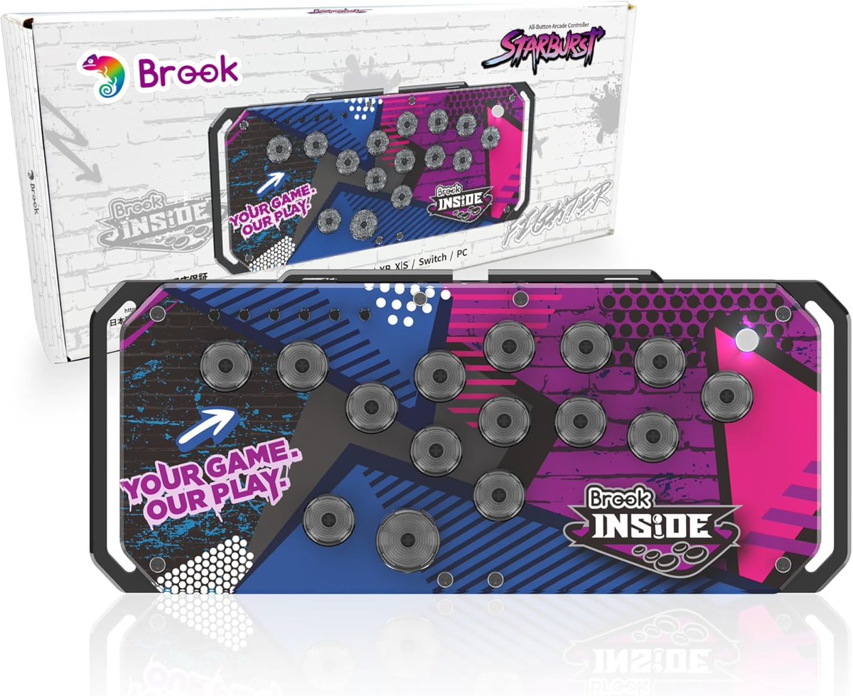 Attasa's tweet photo. Attasa booth #D88 sales item #EVO2026

- All-Button controller
#Brook Fighter Starburst

- Converters
Wingman FGC2
Wingman P5
Wingman XB3
Wingman XE2

- Fighting Boards
Gen-5 ASI special edition
Gen-5
Gen-5W
Gen-5X
P5 Plus

- Cables
Fighting Board Cable
Hitbox Cable

Modding service will be available for your arcade joystick