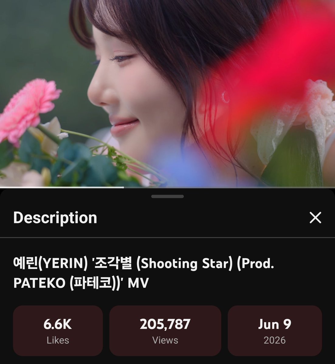 GFRDstats's tweet photo. Yerin's 'Shooting Star (조각별)' MV has surpassed 200k views (A Side Company channel). Keep streaming WOORINs

🔗 https://t.co/aMXRJ0ZSBh

#YERIN #예린 https://t.co/Czg1P0xisb