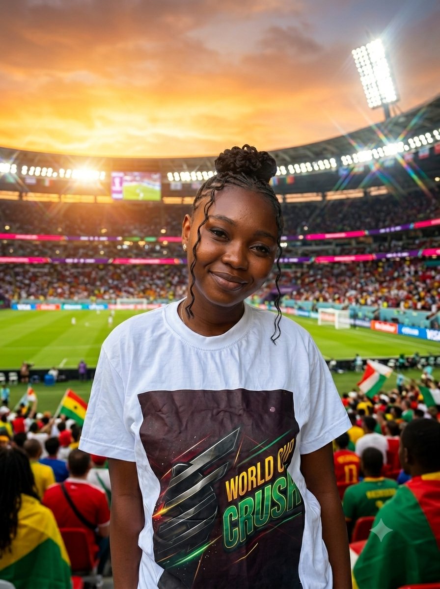 thegoodgirlever's tweet photo. Every four years the world falls in love with football again.

This year, I want my face to be part of that global story.

Grateful for the chance @SenalHQ
 #WorldCupCrush #FIFAWorldCup https://t.co/lcosuojOIH