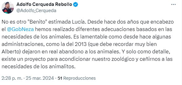 YoAmoaLaCiencia's tweet photo. Zoológico cayendo a pedazos en Nezahualcóyotl

Desde hace dos años el morenista Adolfo Cerqueda dijo que lo arreglaría.

¿Qué pasó con el “proyecto para acondicionar al zoológico”? ¿Todavía es culpa del gobierno pasado de que los animales se encuentren en pésimas condiciones? https://t.co/ZxA0QiC9xR