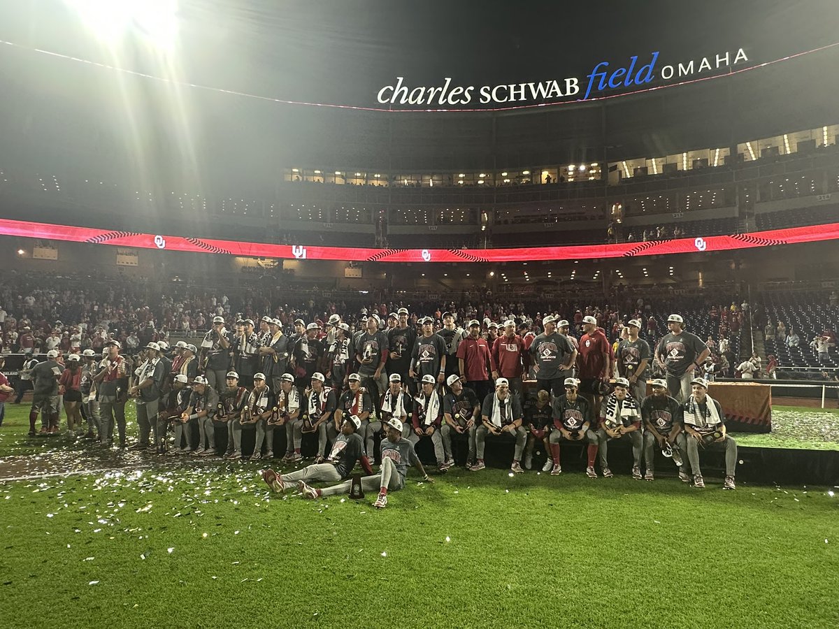 GotBoz44's tweet photo. National Champion Head Coach @CoachJohnsonOU  and his fabulous team The 2026 CWS Champion Oklahoma Sooners! https://t.co/hhNMnD9soH