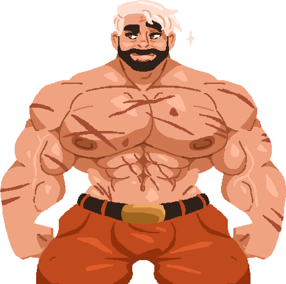 googs_lakebed's tweet photo. some late fathers day fanart of @ArkhanDvan's gorgeous OC Captain Lewis! i love this big hunky hobbyist superhero so much...
here it looks like he's found himself surrounded and in trouble... beaten and bloodied, but far from defeated...maybe he'd like some new scars? https://t.co/Mr5r439ygf