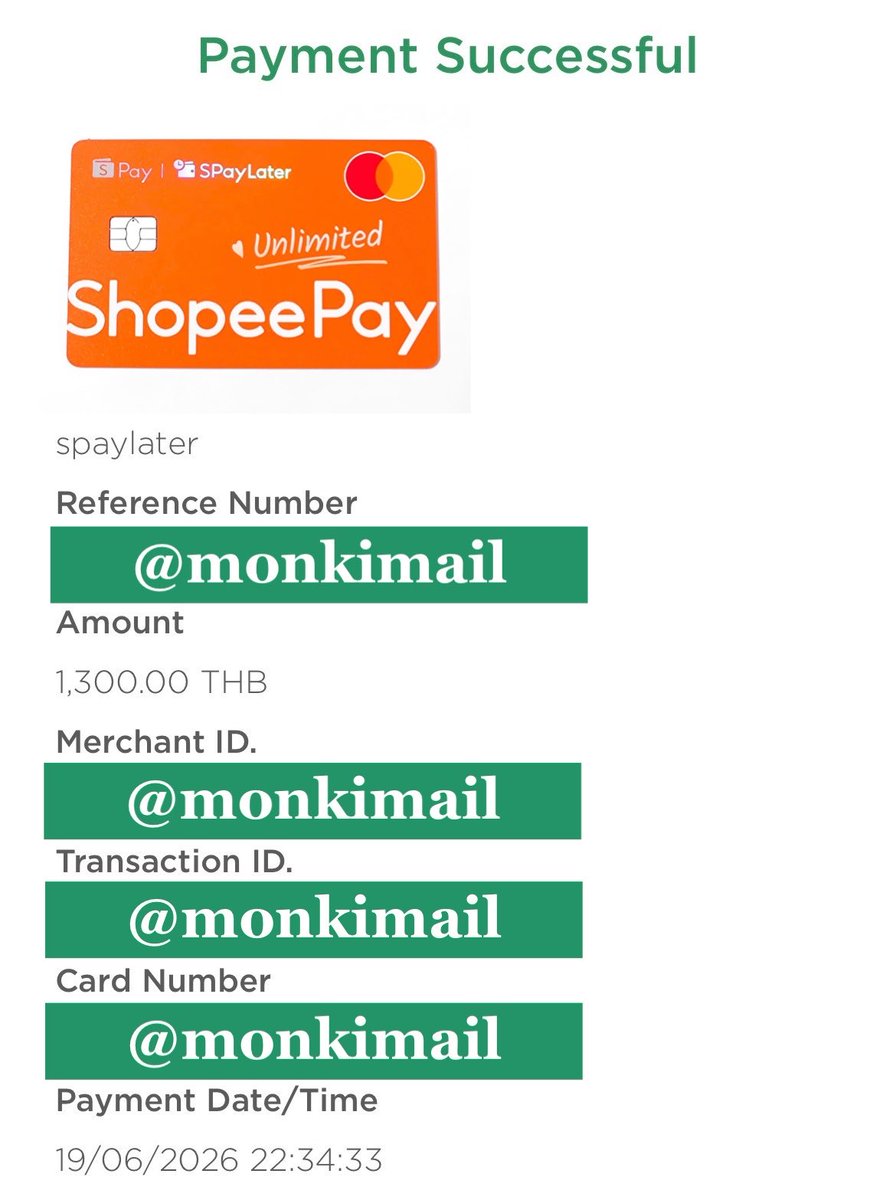 monkimail's tweet photo. ✨รีวิวคั้บ บัตรส้ม✨
💳 #Spaylater Unlimited
一 เรทแลกบัตร 15%
✅ตัดเงินสำเร็จ = รับเงินได้ทันที

💌ทักมาลองสแกนก่อนได้จ้า
☁️Line : xosamx97
จิ้ม🌳 https://t.co/u4d7U0kIpW
#truemoney #เครดิต https://t.co/AxRICtOccJ