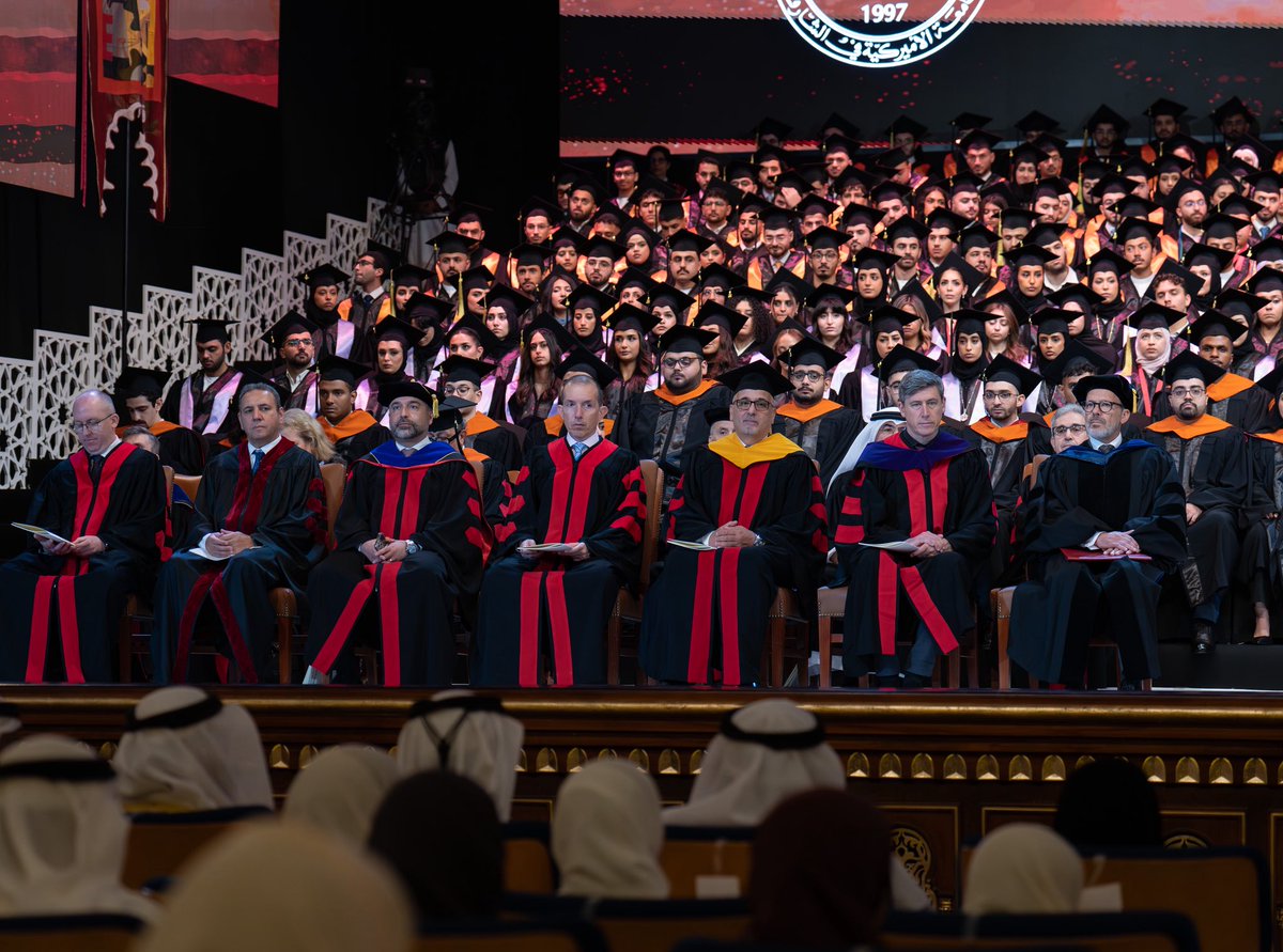 Bodour's tweet photo. Congratulations to the @AUSharjah Class of 2026! Graduation is a big achievement that starts a long journey of learning and growth. I look forward to seeing the great things our graduates will achieve from here. https://t.co/db31pyKZN4
