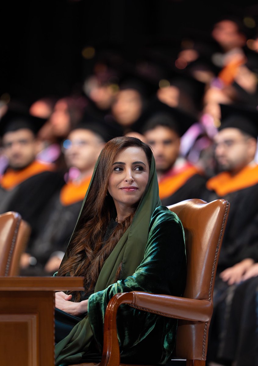 Bodour's tweet photo. Congratulations to the @AUSharjah Class of 2026! Graduation is a big achievement that starts a long journey of learning and growth. I look forward to seeing the great things our graduates will achieve from here. https://t.co/db31pyKZN4