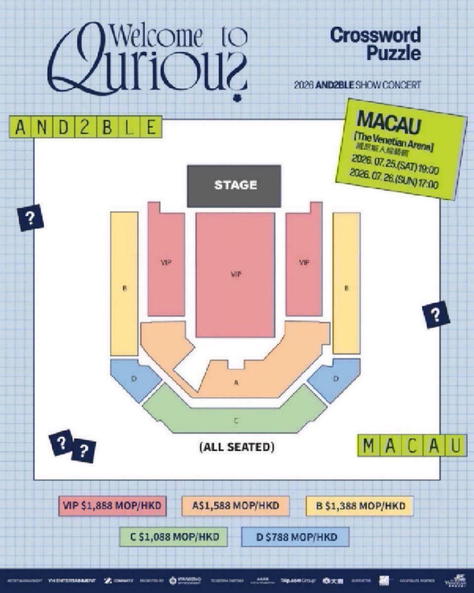 gorokatix's tweet photo. LFB 
<2026 AND2BLE SHOW CONCERT : Welcome to Qurious> In Macau📍

📅JUL 25 2026, 7PM &amp; JUL 26 2026, 5PM

3 tickets VIP 🎟
foreigners can buy also

DM for price📨
#AND2BLE    #앤더블                            #AND2BLEinMACAU https://t.co/QypgOElIhk