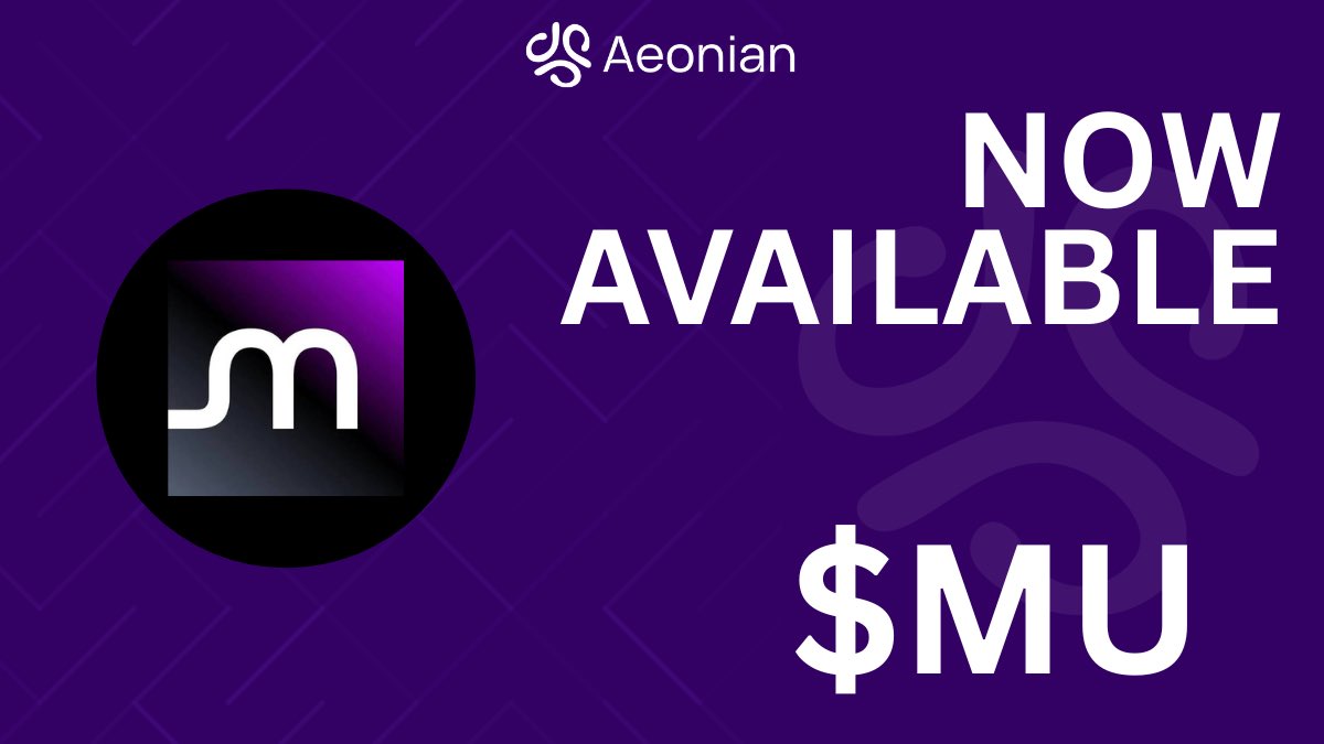 Aeonian_Arena's tweet photo. $MU is now live on @solana via @sunrisedefi 

Looking to trade with leverage? 
Install the Aeonian dApp on your @solanamobile and start trading $MU today! https://t.co/otA4MuxJOw
