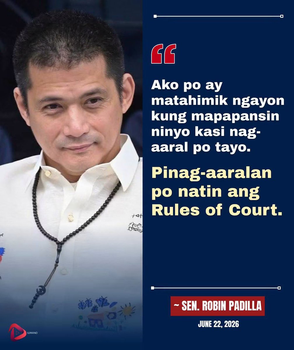 iamsouperwoman's tweet photo. Robinhood Padilla, these are 10-year-old children.

The same children you once described as “weak” when discussing today’s youth and mental health. (https://t.co/WKZN4eilAi⁠)

Now you want to lower the age of criminal responsibility to 10.

Which is it?

Are they weak children who need guidance, protection, and support?

Or are they mature enough to bear criminal responsibility at an age when they are still in elementary school?

You cannot simultaneously argue that children are too fragile to handle modern life and then insist they are old enough to be treated more like adult offenders.

A ten-year-old cannot vote.

A ten-year-old cannot sign a contract.

A ten-year-old cannot legally buy a firearm.

Yet somehow a ten-year-old is supposed to fully understand the lifelong consequences of criminal liability?

That is not a serious policy discussion.

That is emotional lawmaking.

As a children’s welfare advocate, I will always ask the harder question:

Before punishing a child, why are we not talking about the adults who failed that child first?

I can see from your face that your last remaining neuron is struggling for survival.