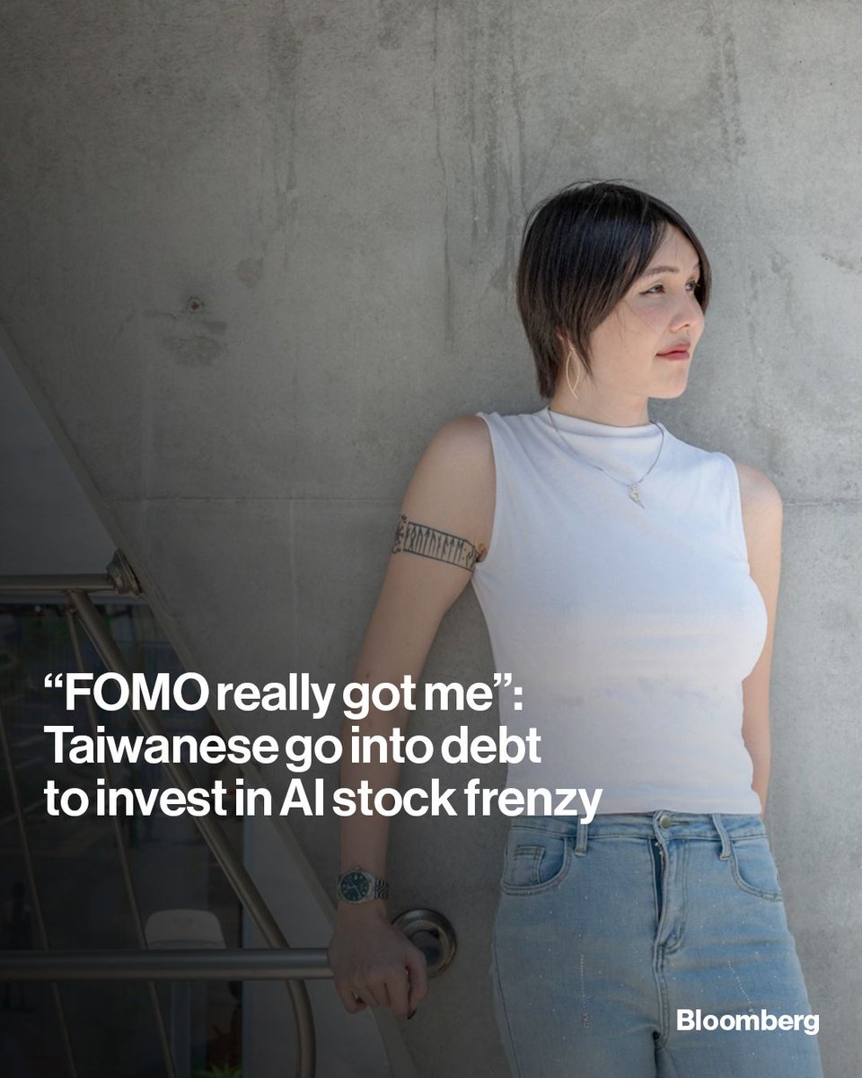 business's tweet photo. Taiwan's locals are borrowing so much to invest in the TSMC-fueled AI stock frenzy it's raising fears of a bubble. Read more: https://t.co/hht7TgiQi1

📷️: Lam Yik Fei/Bloomberg https://t.co/hkWGaY6E7n