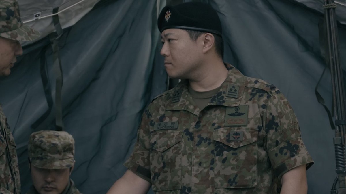 ChaosProject216's tweet photo. 映画 #影の統制 の戦闘指揮所シーンに登場する自衛隊の部隊長を一部紹介します！
・保志野特殊作戦群長＝演:トミー
・添島特別警備隊長＝演:マサキタケオ
・鷹村航空支援隊長＝演:坂上亜良太
・武田中央即応連隊長＝演:天津民生
作品詳細↓
https://t.co/zNpiVJlQMu https://t.co/6zJbzTNjfX