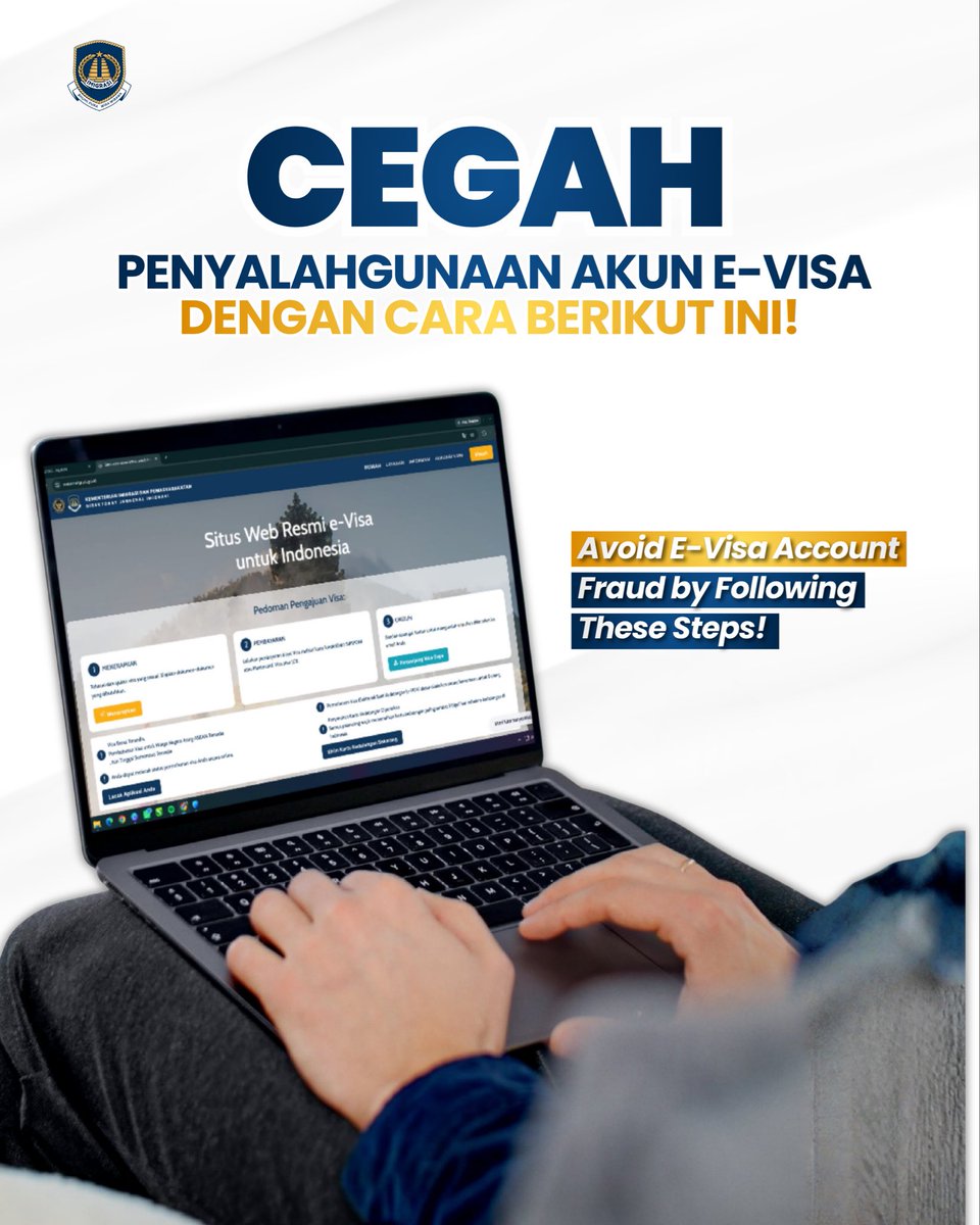 imigrasimalang's tweet photo. 🚨Cegah akun e-visa kamu disalahgunakan oleh orang yang tidak bertanggung jawab, lakukan hal ini pada akunmu!🚨

Demi menjaga keamanan data digital kamu, aplikasi e-Visa kini dilengkapi dengan sistem Verifikasi Dua Langkah (2FA) atau Two-Factor Authentication. 

#Evisa #Imigrasi https://t.co/zsbNXpDLFH