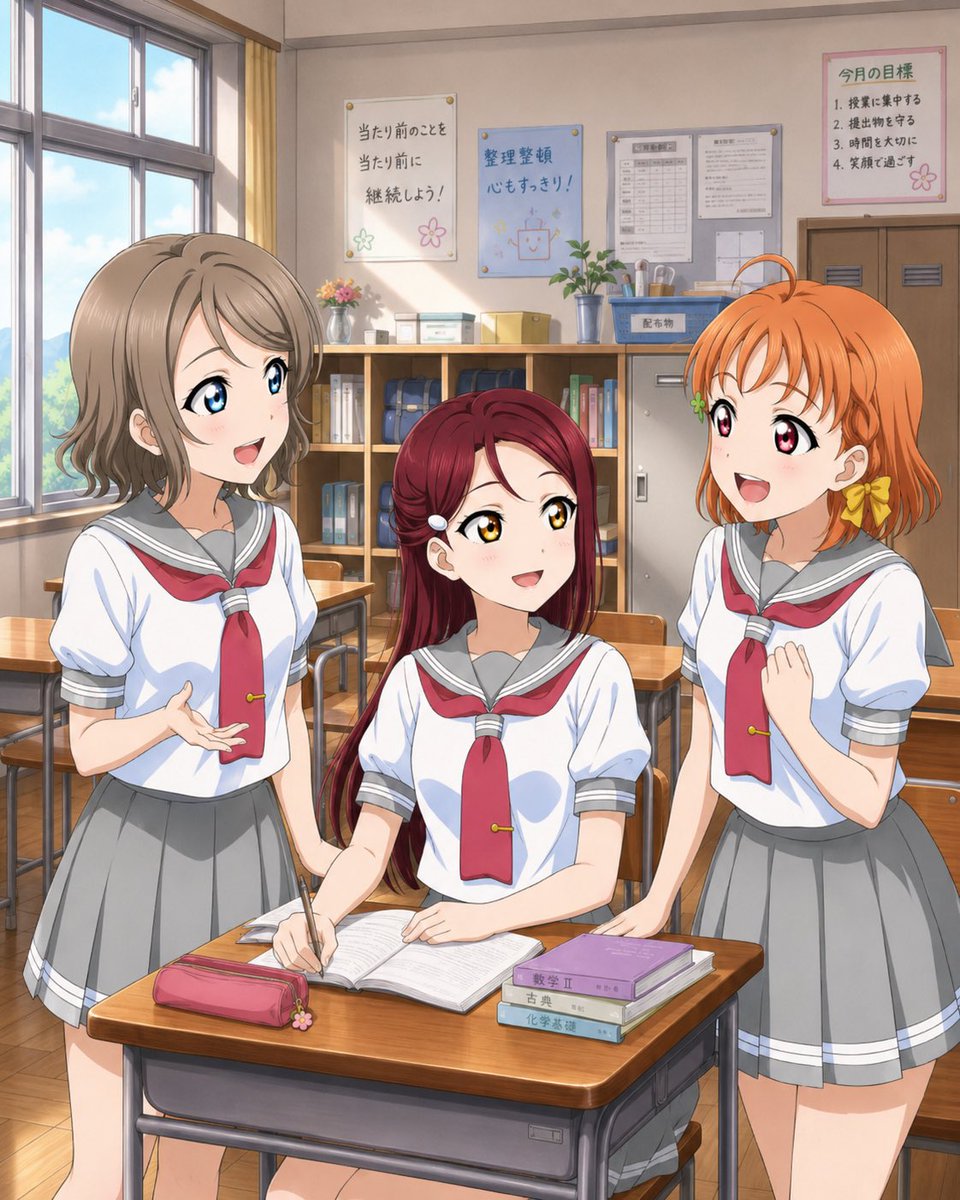 Aqours 2年生 #高海千歌 #渡辺曜 #桜内梨子