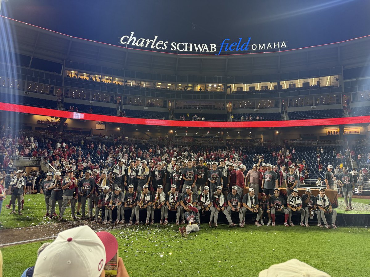 MarkTaurisani's tweet photo. Congratulations to @CoachJohnsonOU and @OU_Baseball what an incredible run! #Boomer https://t.co/ZIRTdfsXgs