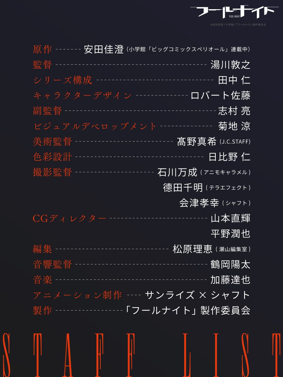 「フールナイト」アニメ公式 tweet media