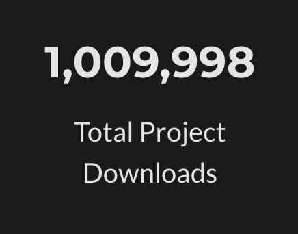 StaticallyType's tweet photo. Curse Forgeのプロジェクトが合計100万回ダウンロードされたらしい https://t.co/FNBGDKwKuc