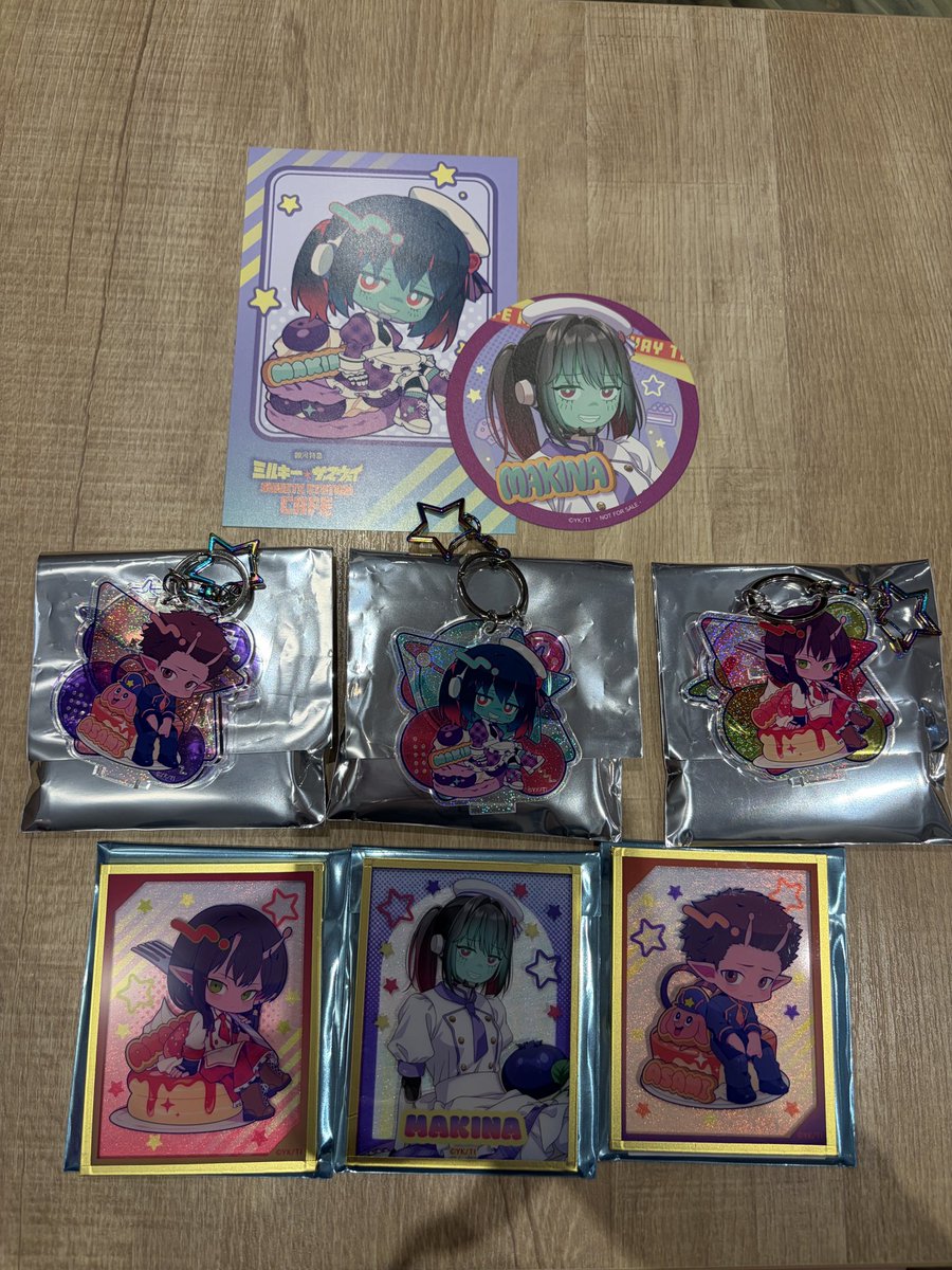 mmi__p0419's tweet photo. 【交換・譲渡】銀河特急ミルキーサブウェイ ミルサブ スイパラコラボ スイーツパラダイス 特典 ポストカード コースター アクリルキーホルダー アクリル色紙

《譲》マキナ アカネ アサミ

《求》 カナタ チハル カート 定価（+送料）

✧本日横浜お手渡しor郵送

検索からもお気軽にどうぞ✧ https://t.co/7mEpKROUh1