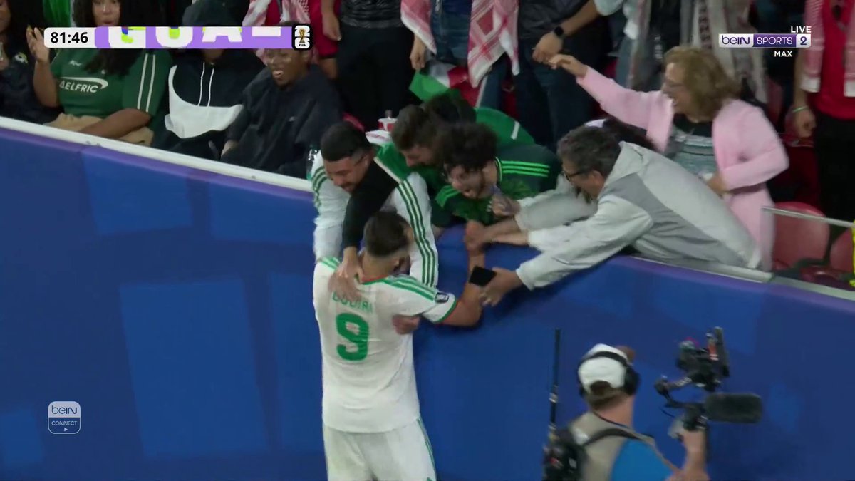 أمين غويري يكمل عودة الجزائر بهدف ثانٍ بعد ركنية أنيس حاج موسى.. الجزائر 2 VS الأردن 1 #كاس_العالم_٢٠٢٦ 