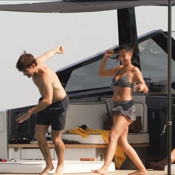 ThePopDolls's tweet photo. Charles Leclerc and wife Alexandra fuel pregnancy rumours as they vacation in Saint-Tropez. https://t.co/er3uWpPlZf