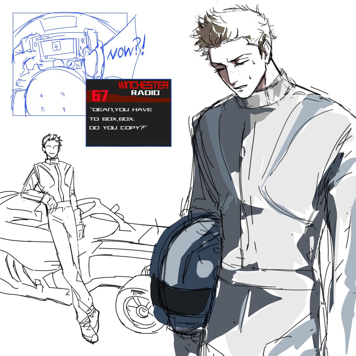 kakaka_ollie's tweet photo. F1 au?
#wincest #sd #samdean #spn https://t.co/3q4MLwpK2e