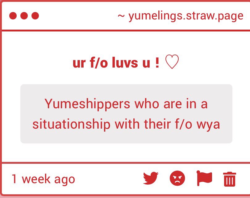 yumelings's tweet photo. ── ⟡ ˙❔ ̟   

any yumes in a situationship with their f/o ? https://t.co/wviVkxcYnF