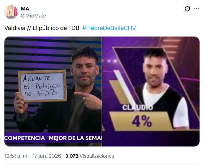 MioMale's tweet photo. Déjà vu #FiebreDeBaileCHV https://t.co/OWFmkmUKTO