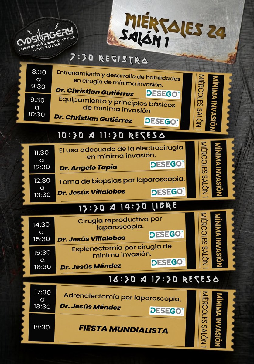 SQUENDA's tweet photo. #Evento📍 Congreso Veterinario de Cirugía #CVDSurgery 2026
👉 Programa
📅24, 26 y 26 de junio 2026
😉 Organiza: #CMGROUP
📍CECONEXPO Morelia, Michoacán
🌐 Más info en:  https://t.co/RwdS8G1E6m https://t.co/5cFlY6jrBF