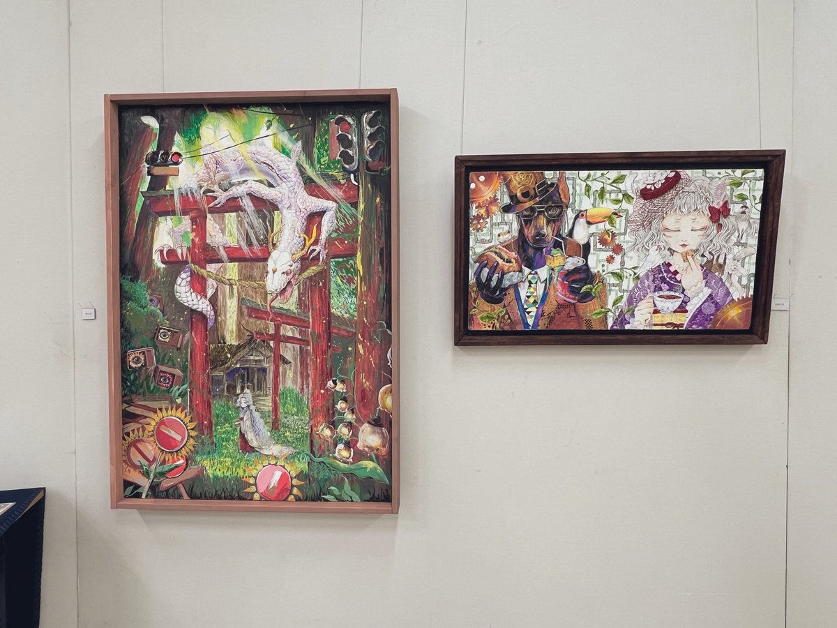 yamineko33's tweet photo. 先日のグループ展にご来場頂いた方々、運営様ありがとうございました！

次は、来月のえーすくぷちに参加します🙌 https://t.co/bYpdvIddDK