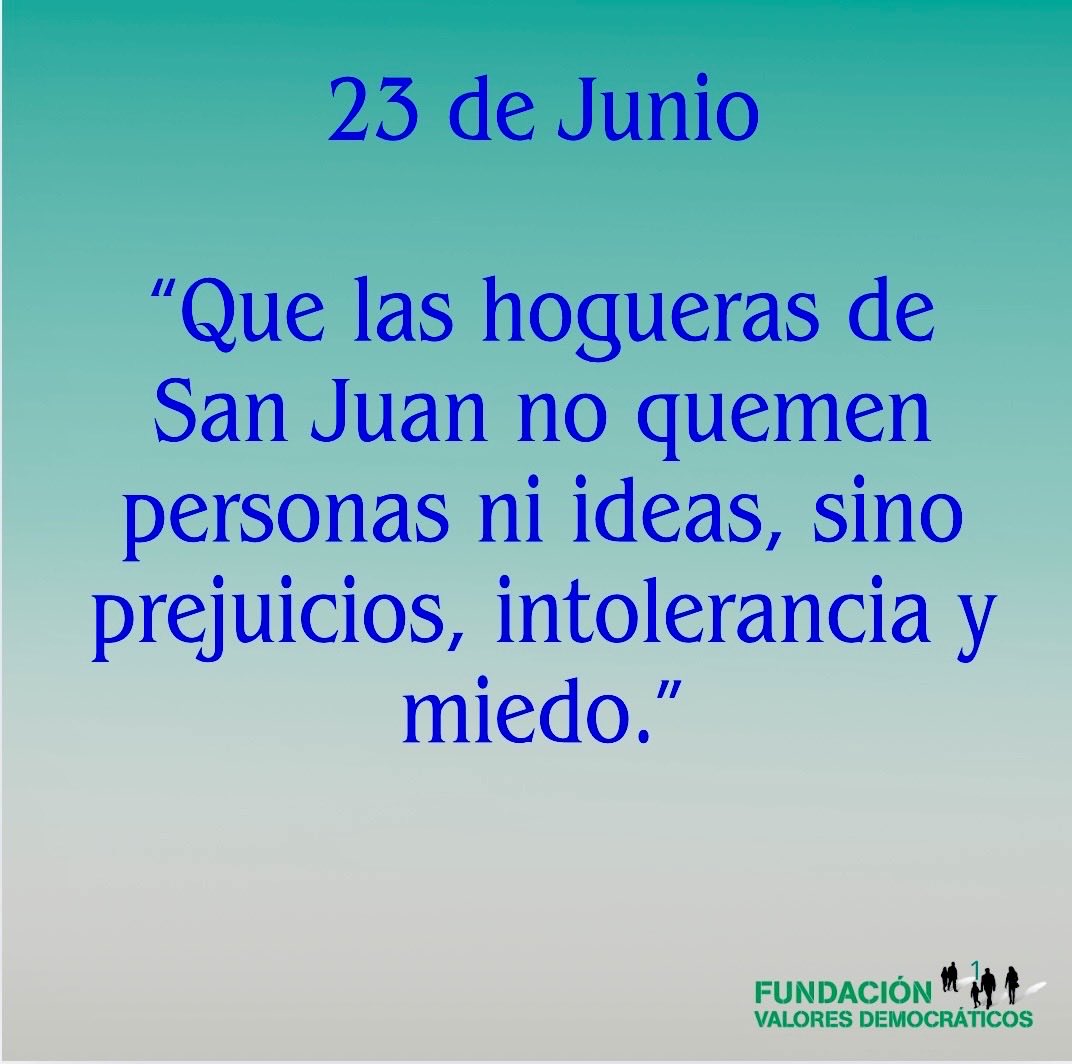 FVDemocraticos's tweet photo. En la Noche de San Juan celebramos la luz que vence a la oscuridad; en democracia celebramos la libertad, el respeto y la capacidad de construir juntos un futuro mejor. #valoresdemocraticos #libertad #empatía https://t.co/nvteHT6LCv