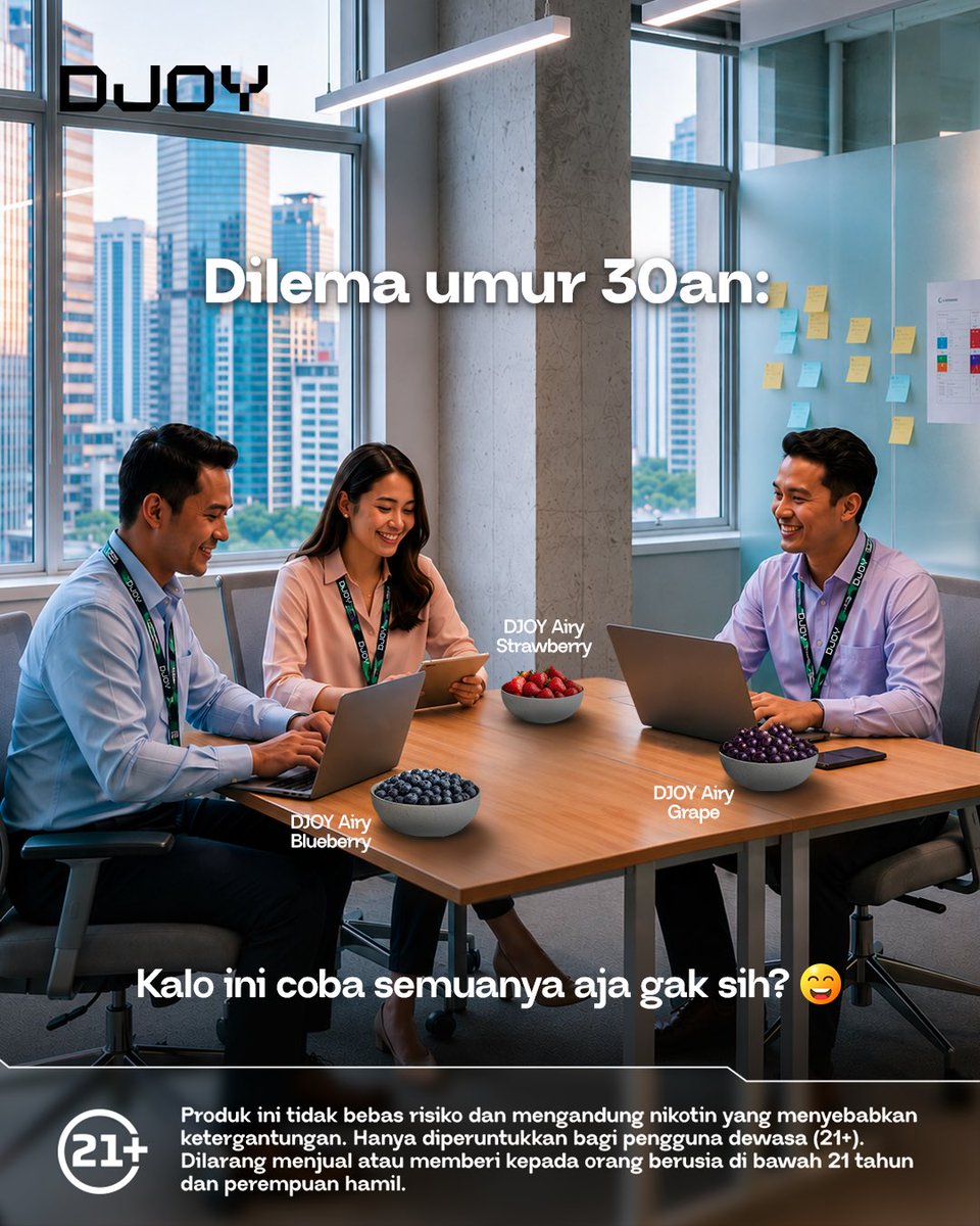 djoy9_id's tweet photo. Gimana rasanya masuk umur 30an? 😆

Jangan pusing-pusing, namanya juga hidup~

#DJOY #DJOYAiry #JoyIsNotAlwaysSweet https://t.co/6xa3nlL8Qb