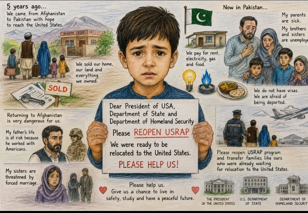 sayedahmadzias1's tweet photo. @amyklobuchar Afghan women & children stuck in Pakistan under P1/P2 are living in fear—no school, no rights, no safety. The U.S. must act now. Resume refugee processing. #LetUsLive #AfghanRefugees #Save_Afghan_Allies_USRAP https://t.co/doLHS13OwV