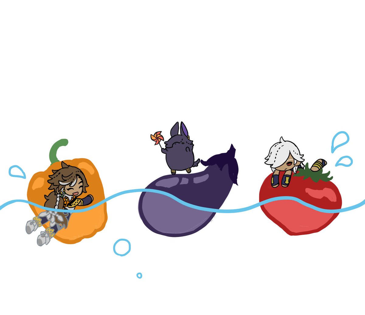hanahuji's tweet photo. 政治の動きが不穏すぎてXはRTばかりになってるけど
折角今年もセノ誕絵描いたのでうｐ。
セトス誕に描いた沈殿組と子供の日に描いたセノも。

セノ今年もお誕生日と、強化おめでとうー！
#セノ生誕祭2026 https://t.co/M3jASonlPt