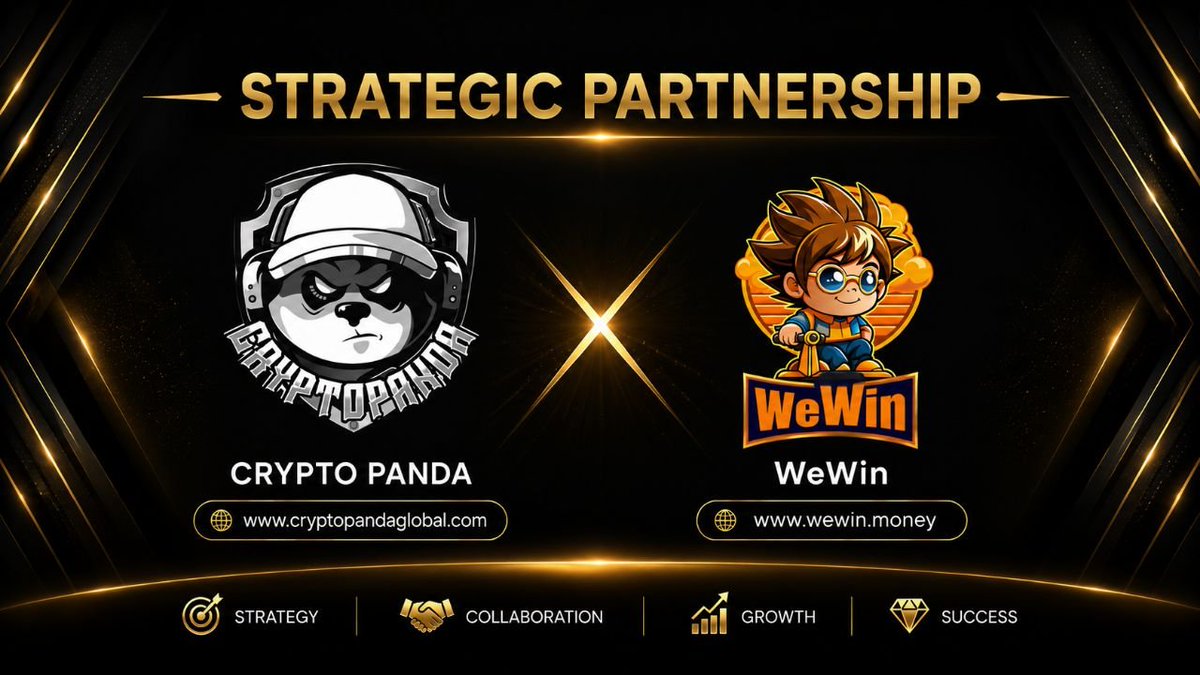 CryptoPanda_gl's tweet photo. 📡We are thrilled to announce that Crypto Panda has entered into a strategic partnership with WeWin 

🔵WeWin is a predictions-based gaming platform designed for players who enjoy fast-paced challenges, instant outcomes, and competitive gameplay. Users can participate in prediction sessions and compete for rewards through skill, timing, and consistency.

Through this partnership, Crypto Panda will help expand awareness of the We Win platform across our global crypto community through promotional activities, community engagement, and featured campaigns.

🔰 Stay tuned for upcoming events, exclusive content, and exciting opportunities with WeWin!

🔰Learn more about WeWin from the links below :- 
🔸Website :- https://t.co/g9tCgQH7Lx
🔸Twitter :- https://t.co/HFMK9WWeZg
🔸Telegram:- https://t.co/FVk6kvHA4B