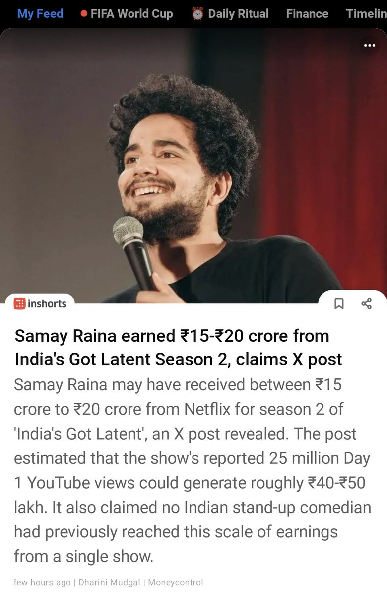 riteshh_gupta's tweet photo. It's not news @inshorts. Every fucking day, you guys post something that is doing rounds on X, even without verifying. Publish real news. https://t.co/Vl2ftlm2cn