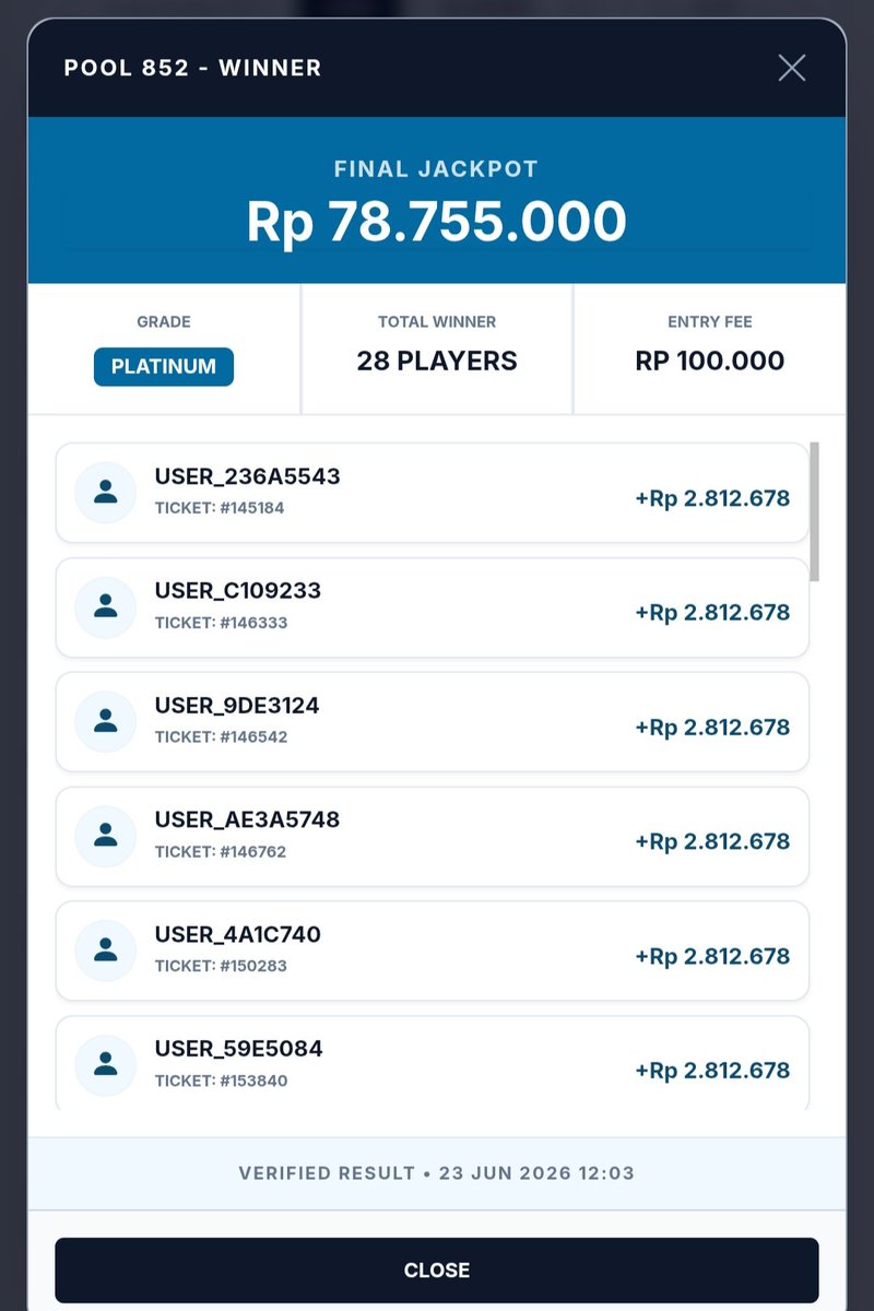 newmegapool's tweet photo. Selamat... 🏆🏆🏆 List lengkap pemenang https://t.co/OBGR8DnDx0

#football #soccer #worldcup #jackpot #sepakbola #pool #Update https://t.co/Gv12ABoNys
