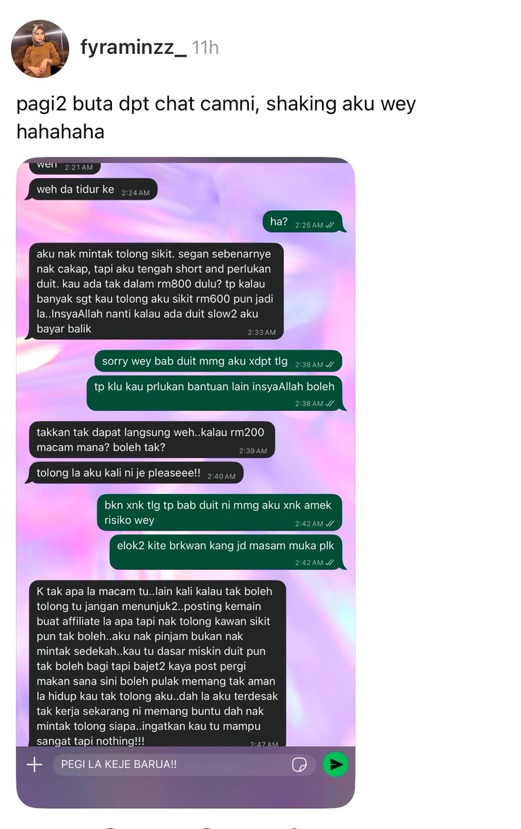 localrkyt's tweet photo. Dah la mintak dekat orang pastu dok mengata pulak https://t.co/pjQJyQW7iT