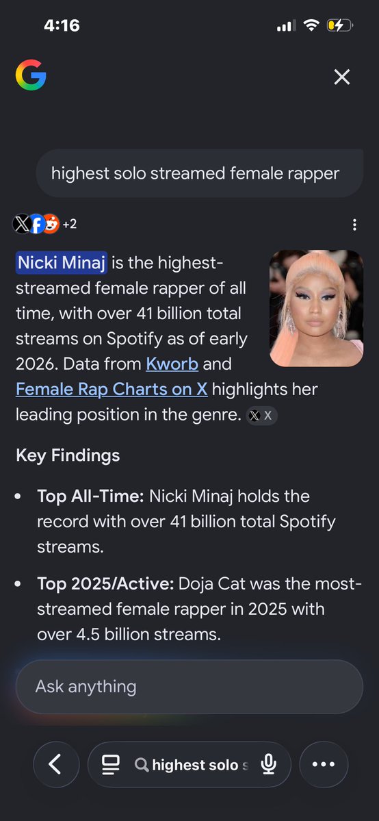 b4rbae's tweet photo. @BolleyAli @Kien20254234 @selsupernatural trying to catch up to cardi ? 🤔 https://t.co/5oIrRFxQFj