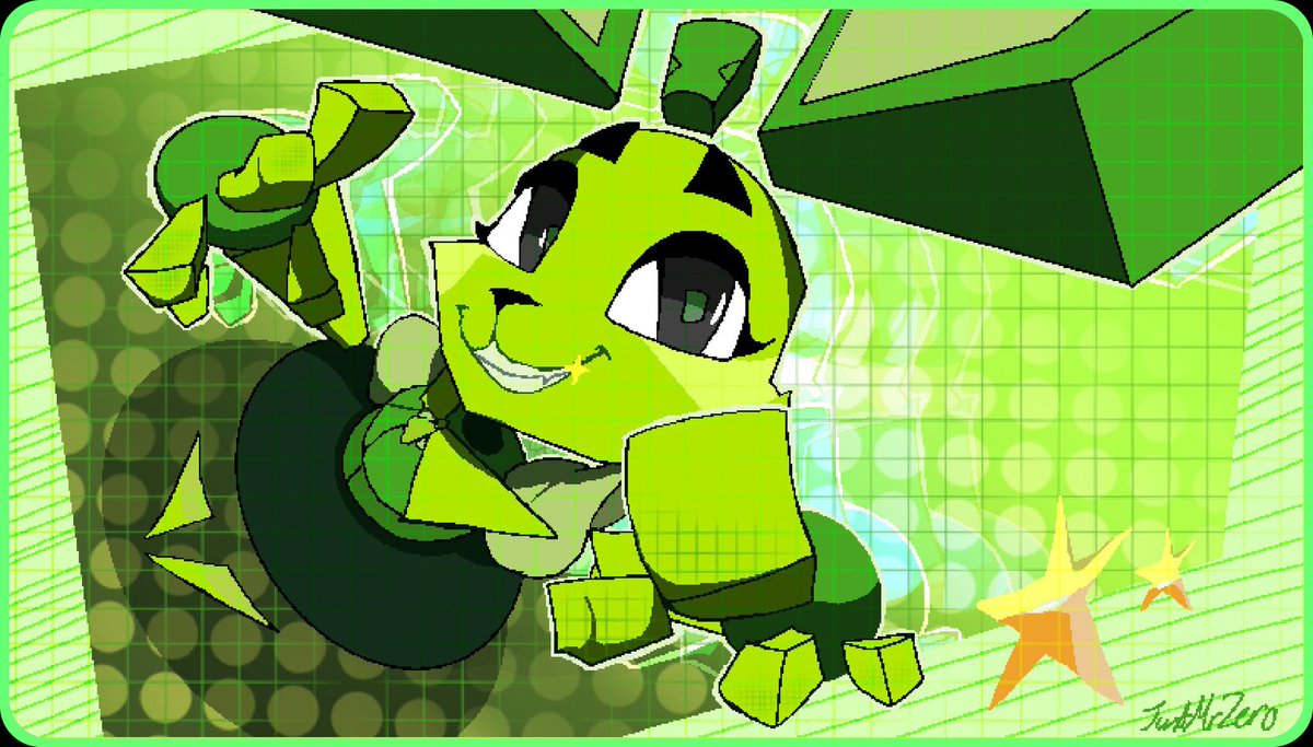 JustMrZero's tweet photo. 💚 Anky from The Bunny Graveyard

very fun to draw with all dem shapes :)

#thebunnygraveyard #chunkyjump https://t.co/Yia48QH7As
